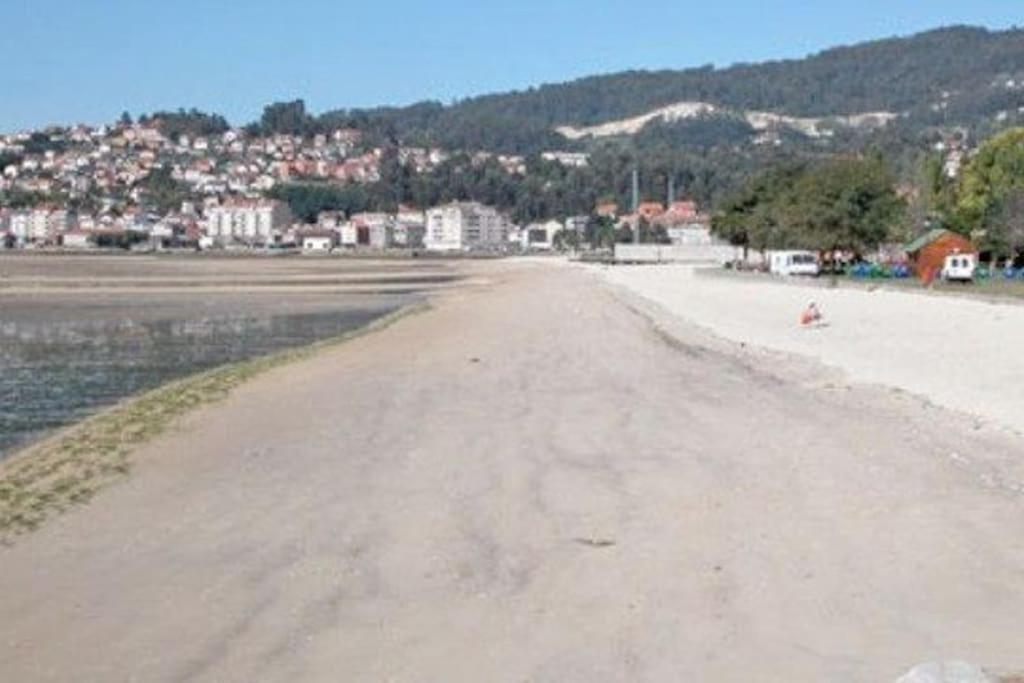 Apartamento Piso A Pie De Playa Con Terraza Exclusiva Moaña Exterior foto